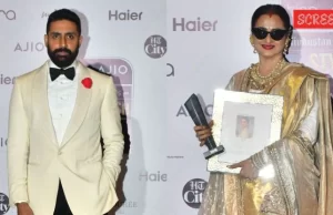 Fans laud Abhishek Bachchan after he shares warm hug with Rekha at an awards show: ‘Abhishek has a big heart’